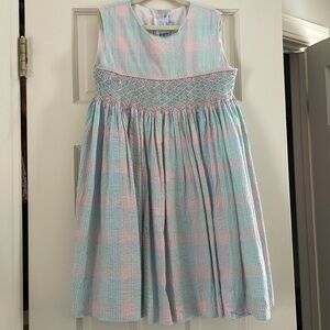 Little English plaid smocked dress | size 8